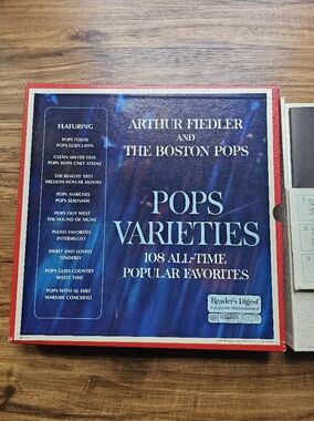 Pops Varieties 108 All-Time Popular Favorites Vinyl Record Box Set Of 9